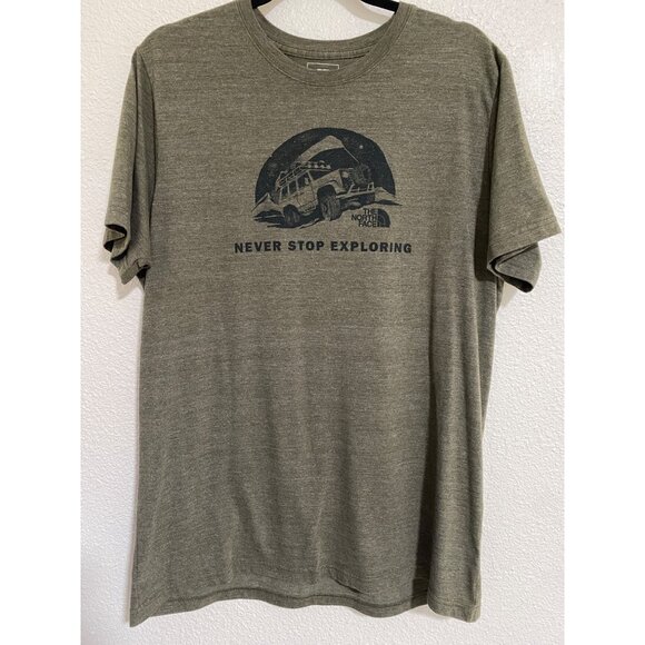 The North Face Men's T Shirt Sz XL Slim Fit Never Stop Exploring Casual Outdoor - Picture 2 of 9